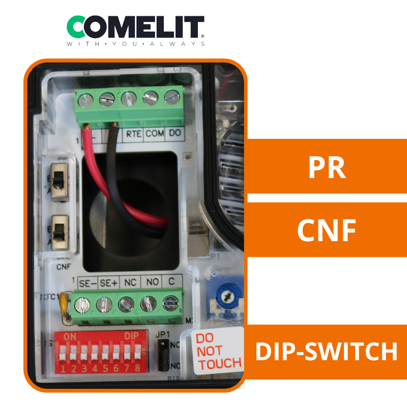 videoportero 4 viviendas comelit CNF PR DIP SWITCH