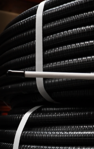 Cable en tubo corrugado