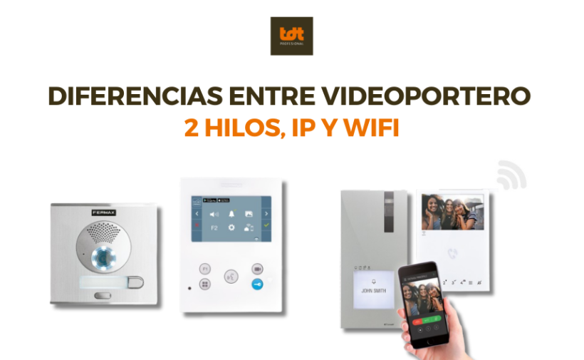 Las diferencias que debes tener en cuenta entre videoporteros 2 hilos, ip y wifi