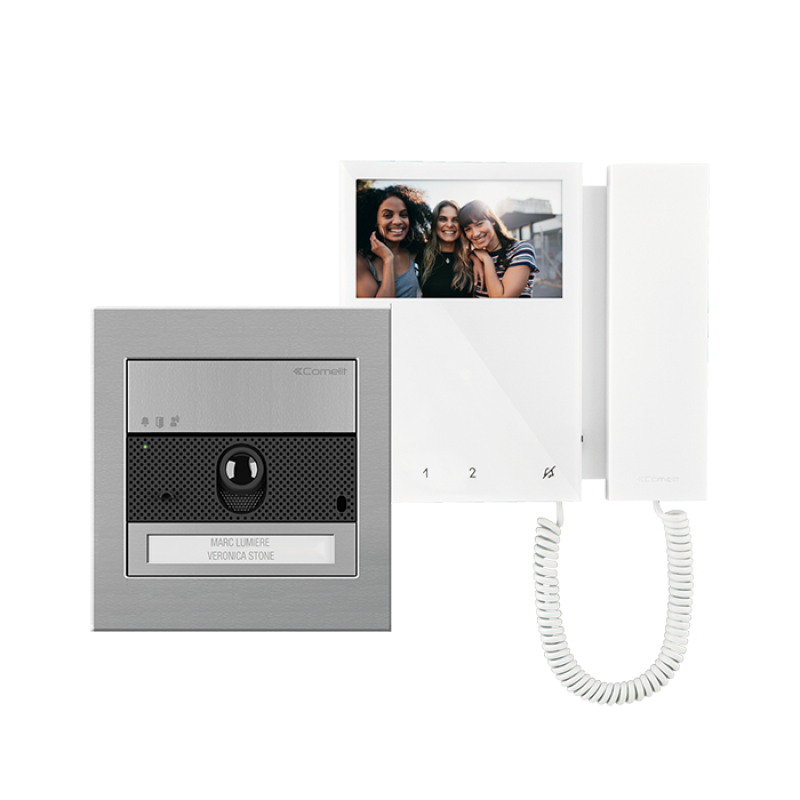Kit videoportero ultra Comelit 2 hilos Mini manos libres