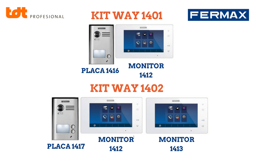 Contenido de los kit way 1401 y 1402